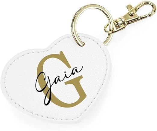 Portachiavi A Cuore Con Nome