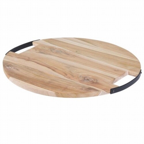 Ronde tapasplank in teakhout