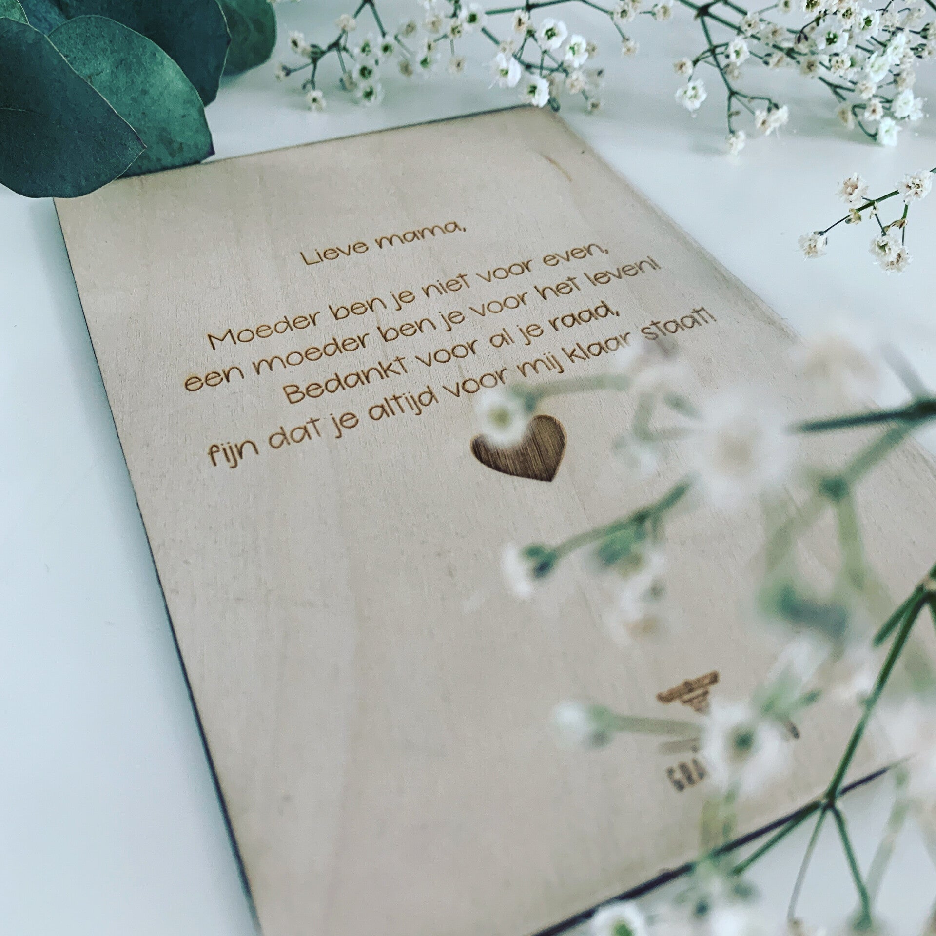 Wenskaart  Lieve mama