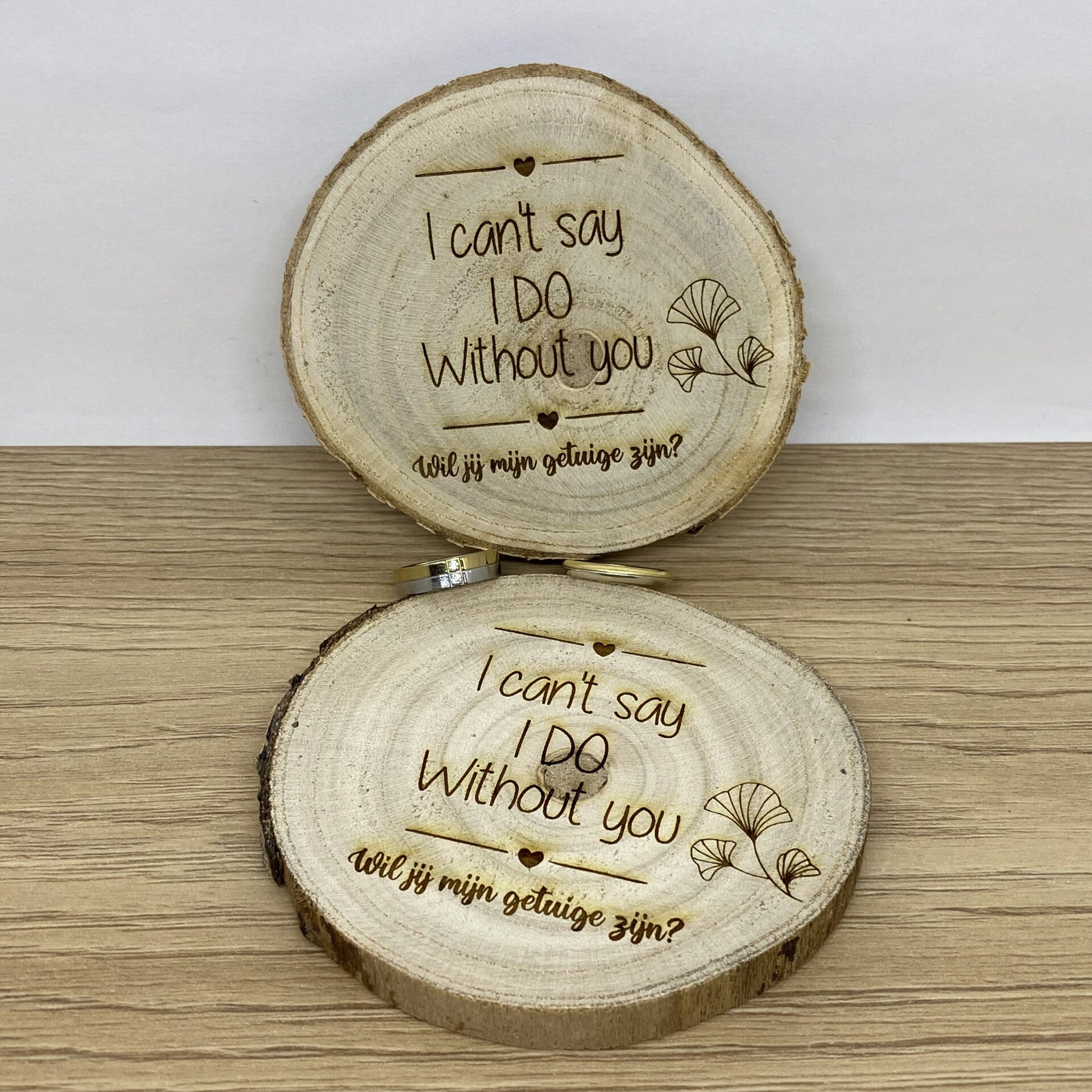 Getuige vragen - houten schijf