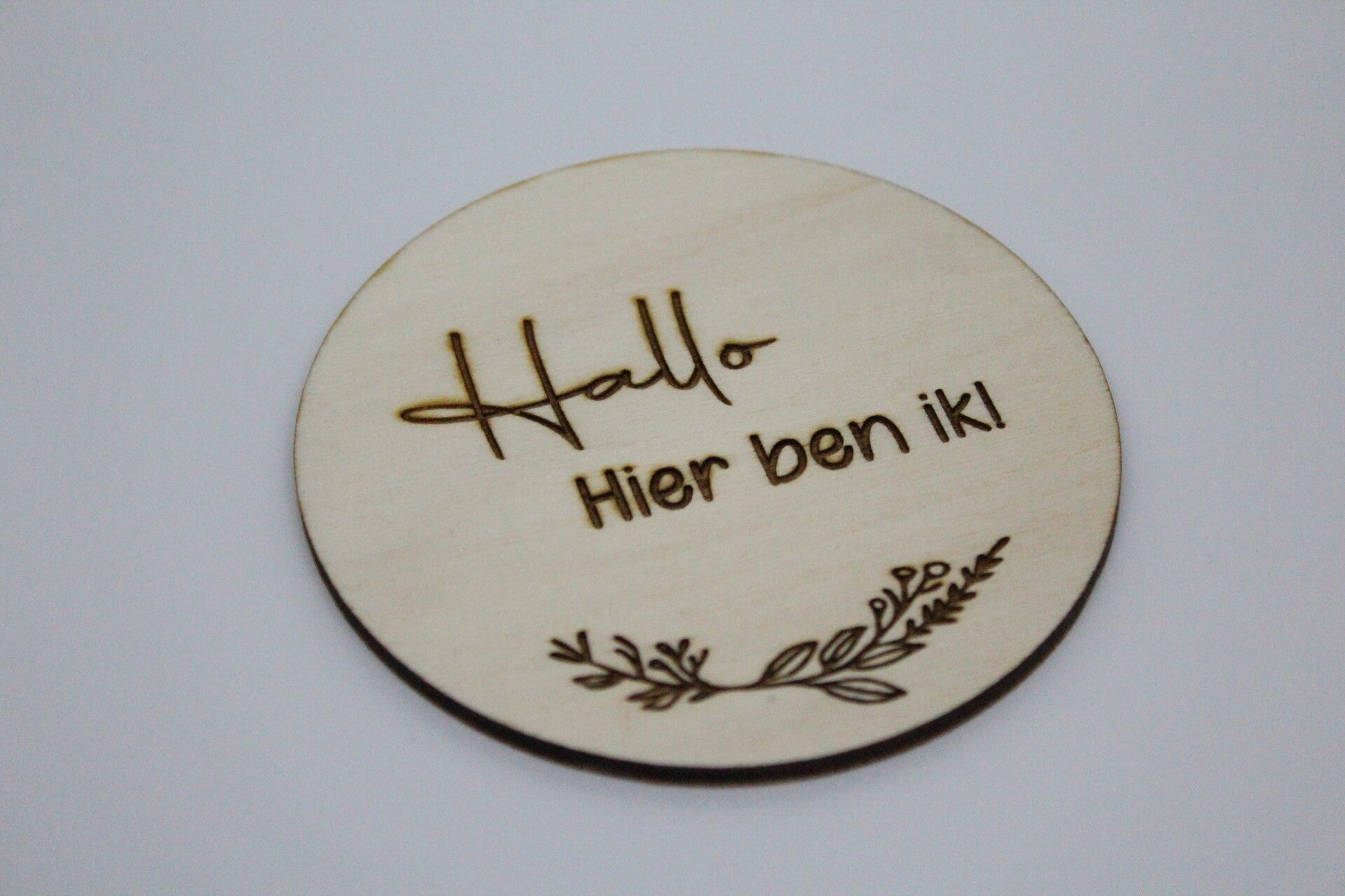 Geboorteaankondiging schijfje