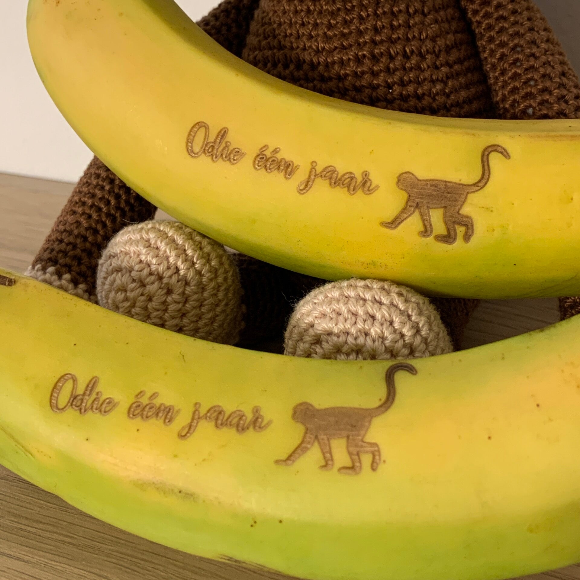 Gepersonaliseerde banaan