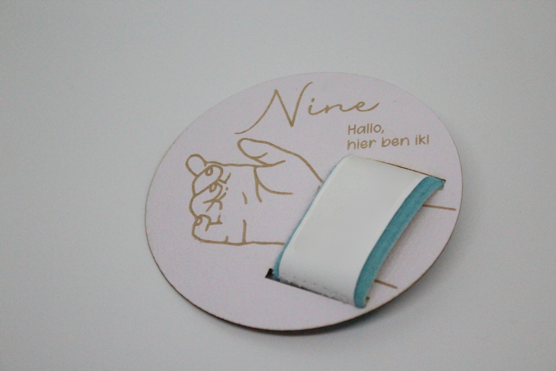 Schijfje ziekenhuisbandje