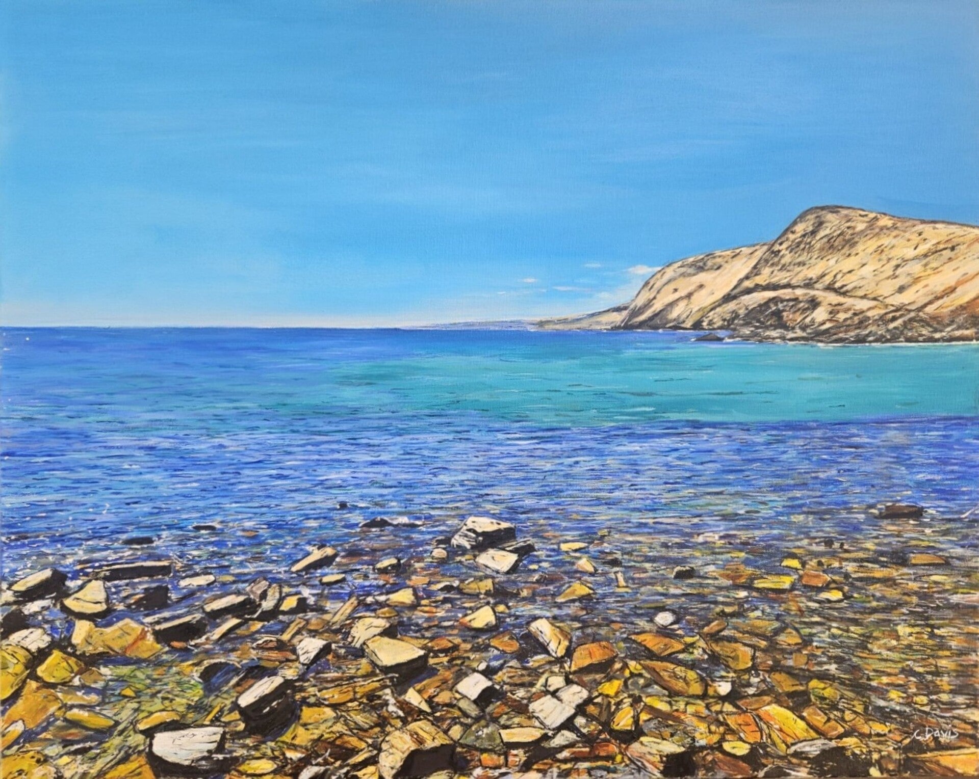 A quiet horizon over Second Valley Waters