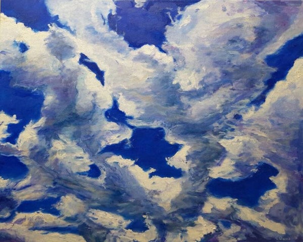 Blue between clouds