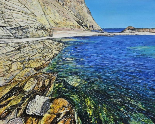Second Valley path to the turquoise sea