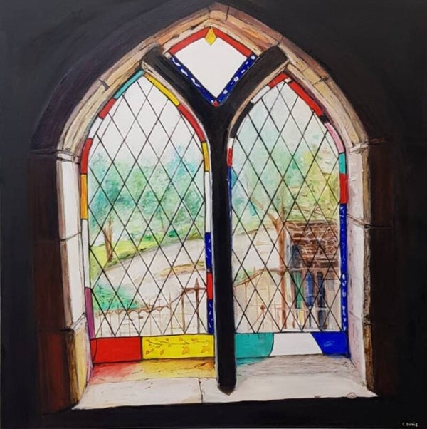 Stained Glass Window in Montsalvat