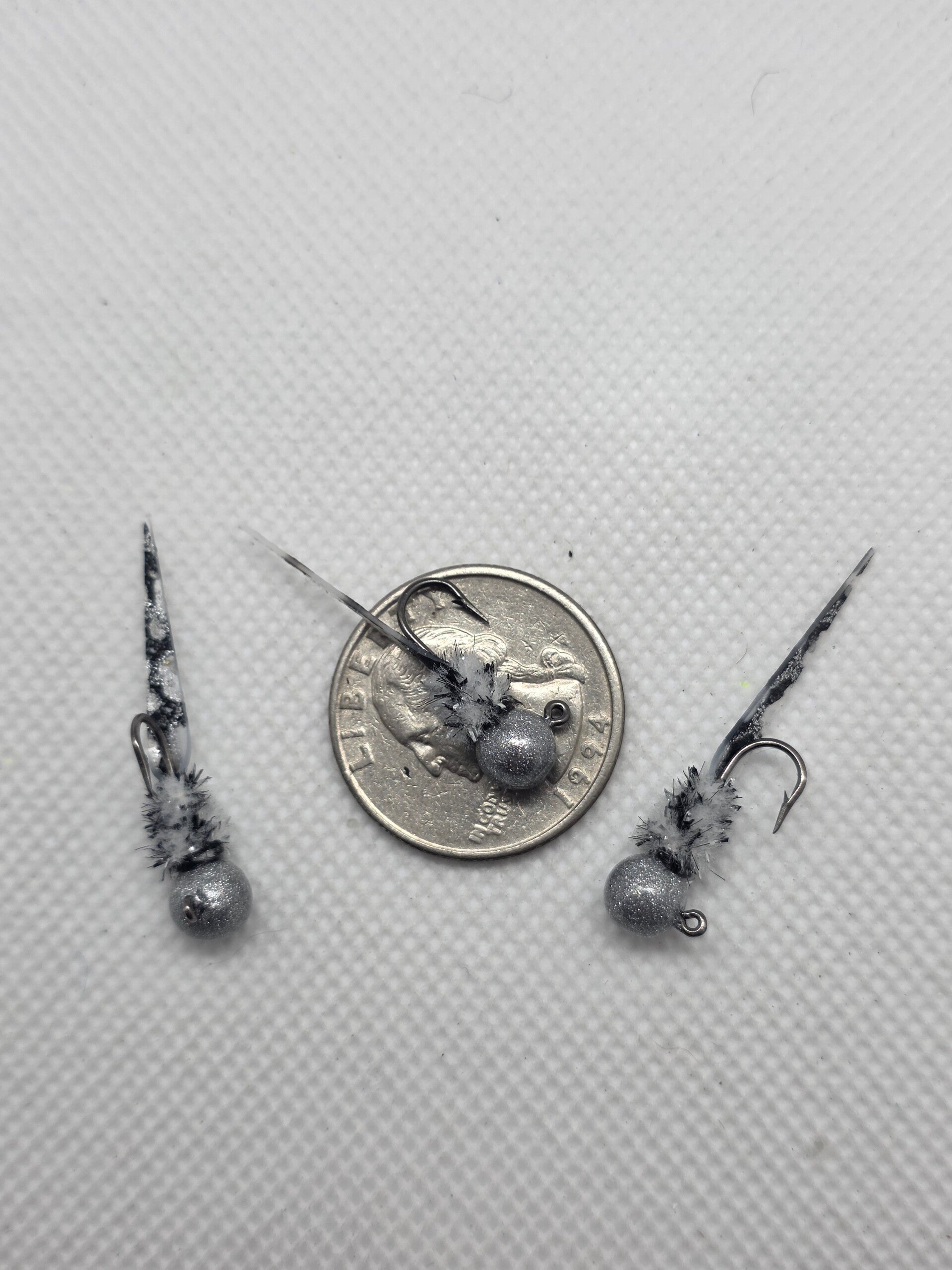 1/16 Micro Ghost Shad Wedge on #8 J-Hook