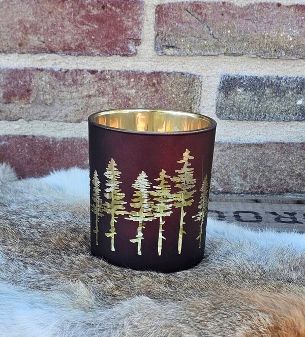 Windlicht bomen bruin groot