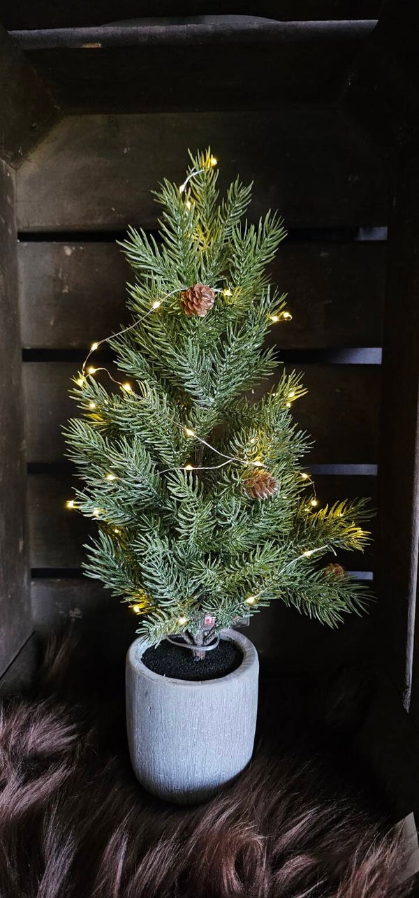 Kerstboompje met verlichting