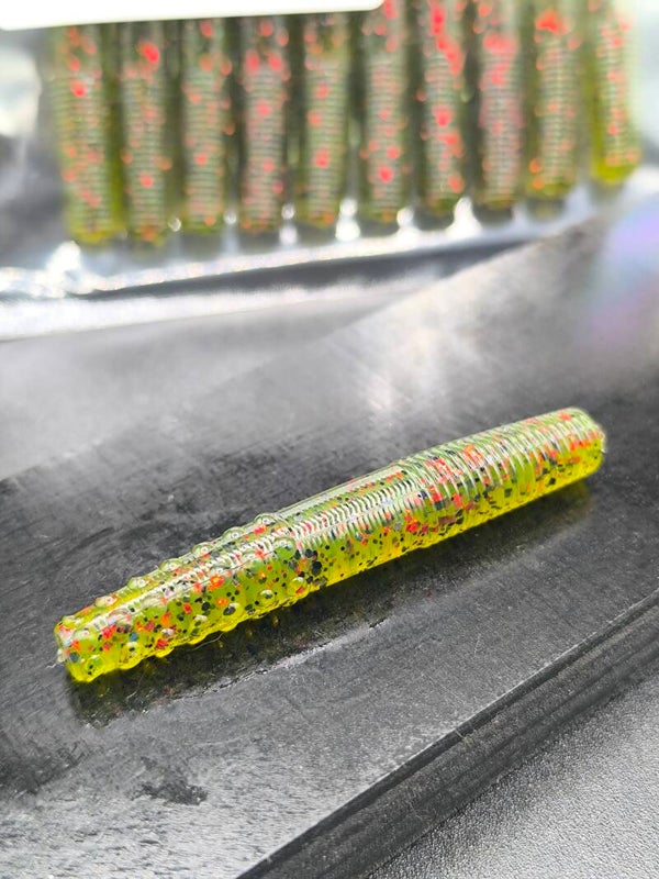 NED WORM FINESSE 2.7" X10 WATERMELON