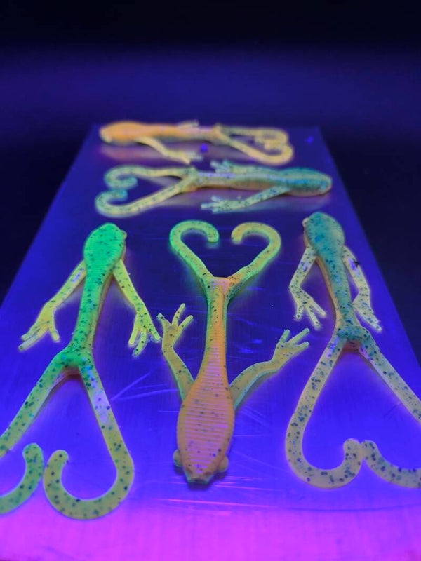SWIMMER FROG5" X5 GREEN ORANGE UV