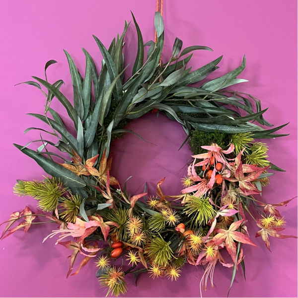Workshop herfstkrans met zijdebloemen