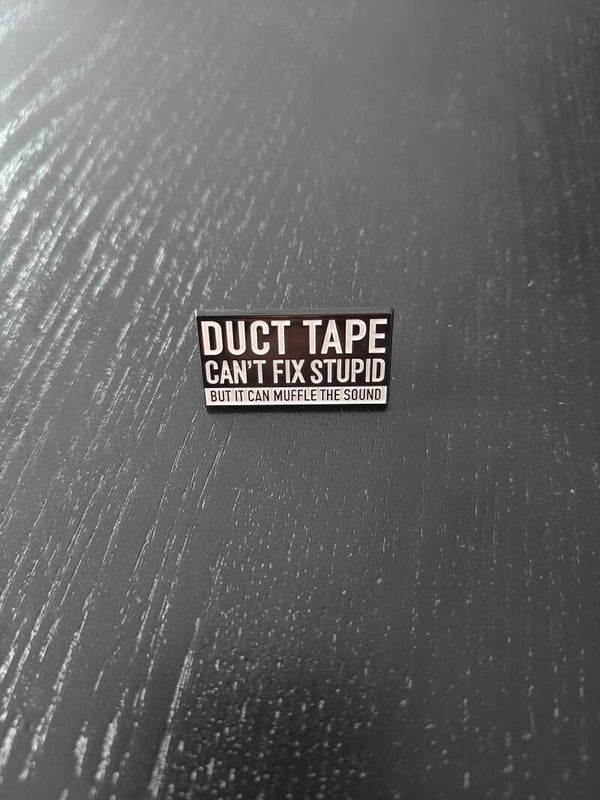 Duck tape pin