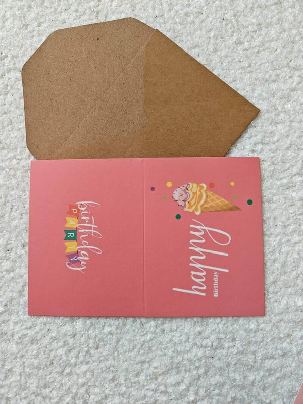 Verjaardagskaart ijsje