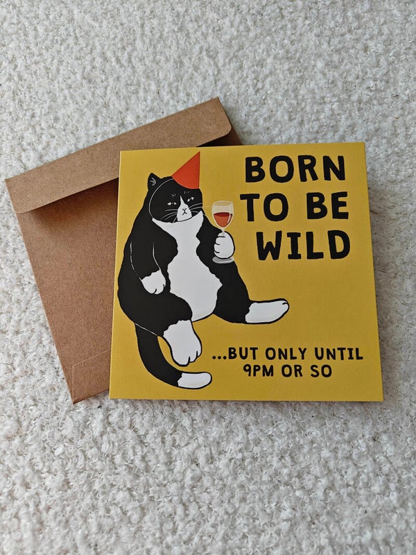 Verjaardagskaart born to be wild