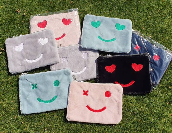 Smiley make-up tasje