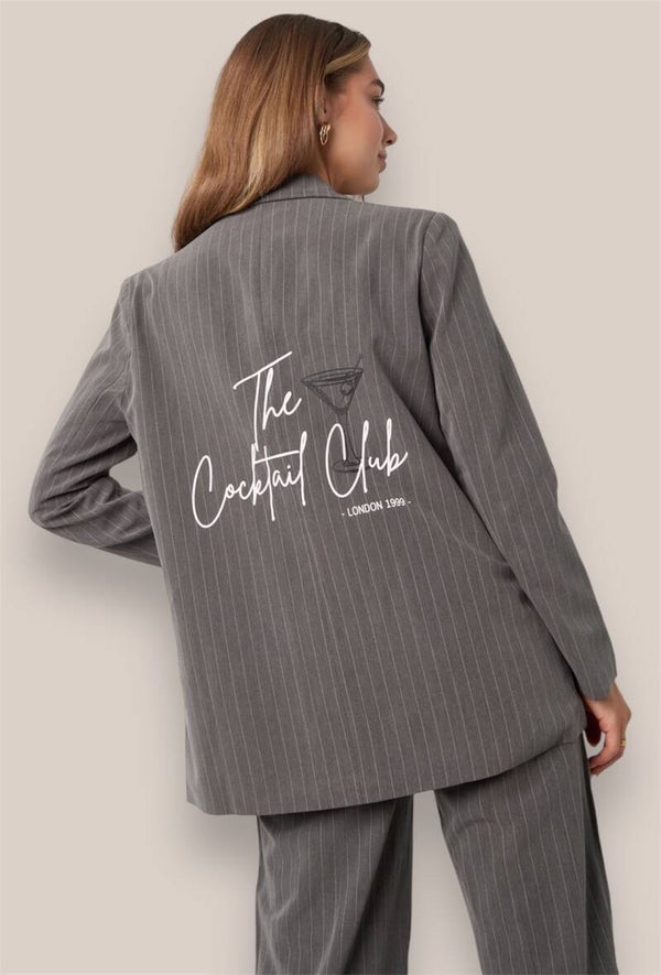 Cocktail Club Blazer - Grijs