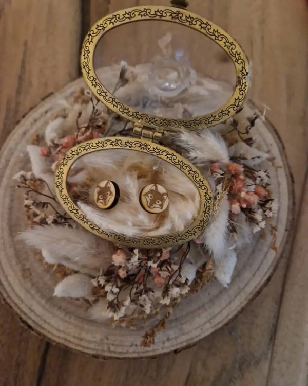 Plättchen Ohrringe ,,Fuchs’’