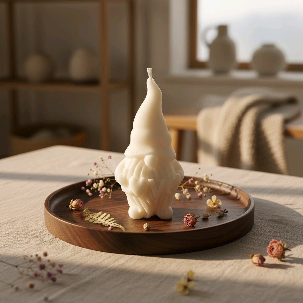 Bougie Décorative Gnome Love