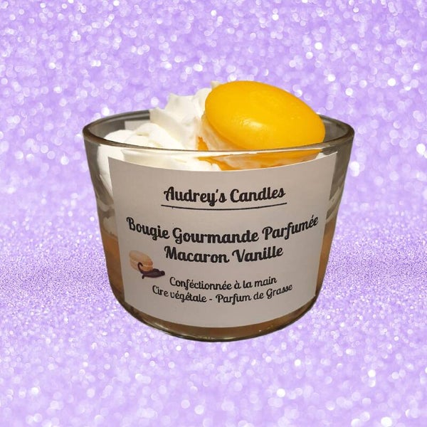 Bougie Gourmande Macaron Vanille