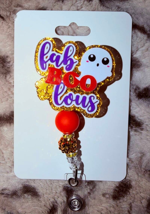 Fab-Boo-lous- Badge Reel