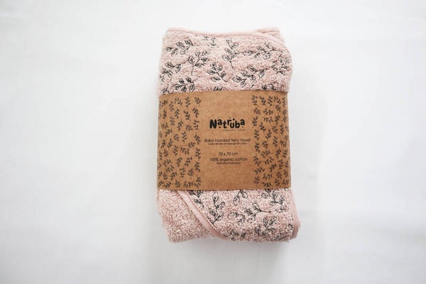 Natruba Babytowel 100% Organic - Powder Blush