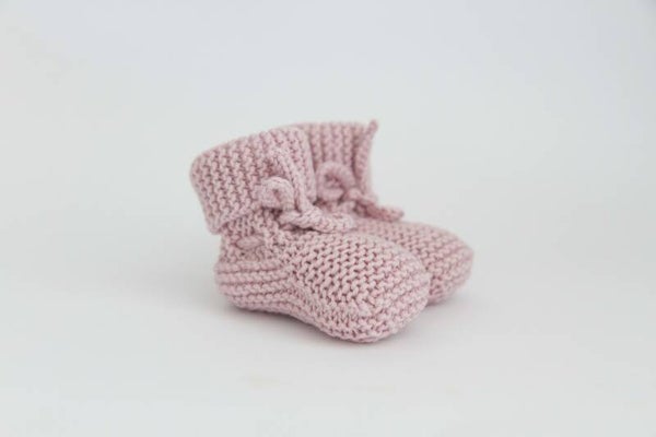 Babyslofjes Merinowol - Oud Roze
