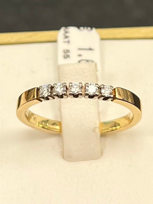 A-S diamant 0.15 ct 14krt goud