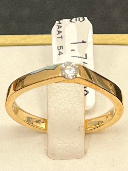 A-S diamant 0.10 ct 14krt goud