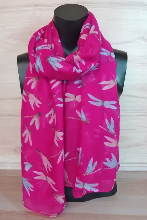 Sjaal libelle pink