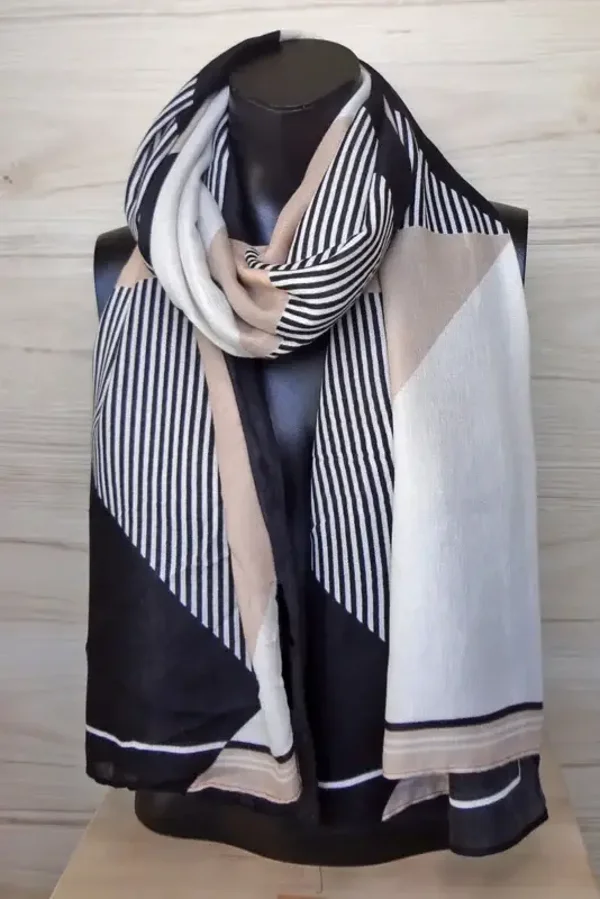 sjaal met grafisch patroon