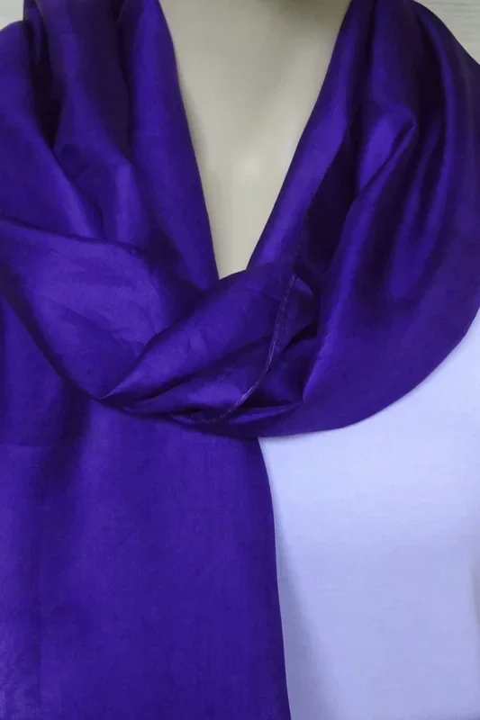 zijden sjaal paars