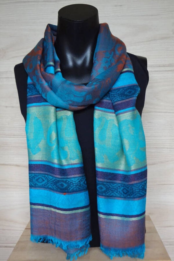 sjaal streep multicolour