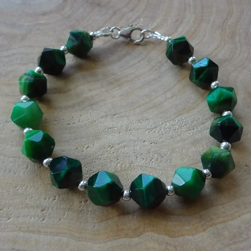 armband van groene tijgeroog