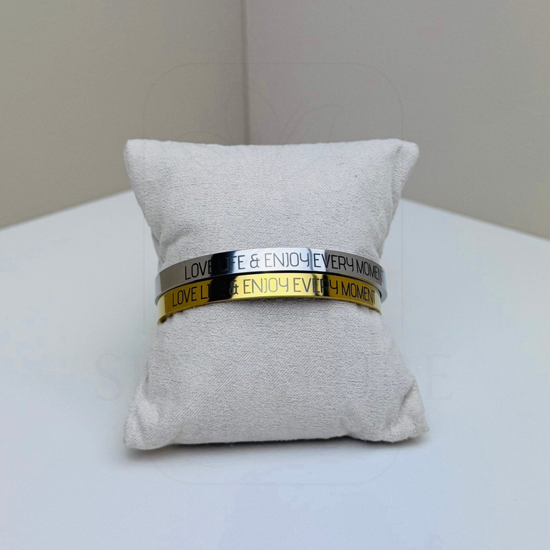 RVS cuff armband | Eigen tekst, namen, datum