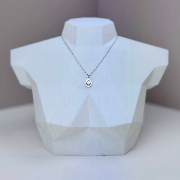 RVS ketting zilver | Schelp druppel