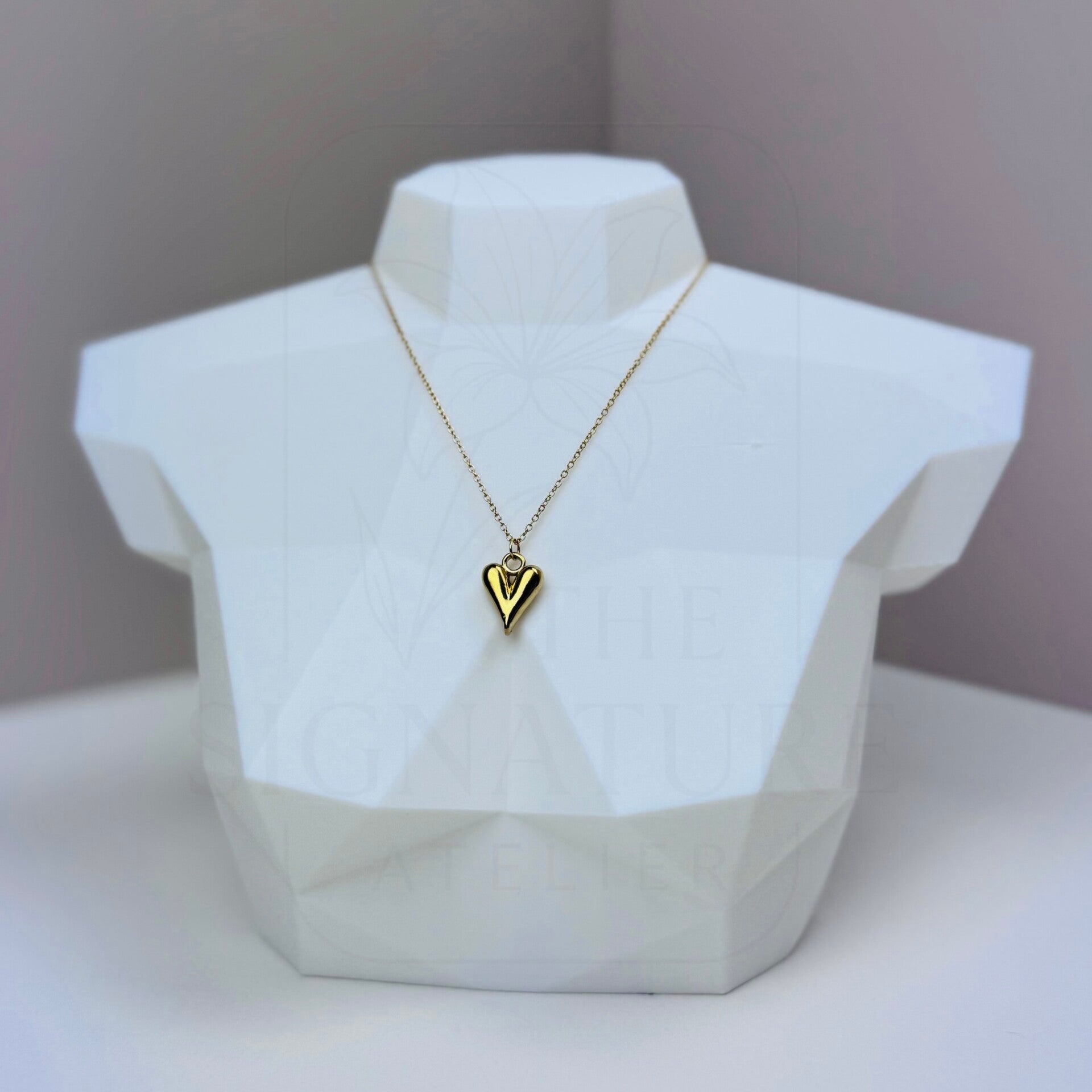 RVS ketting goud | Hart
