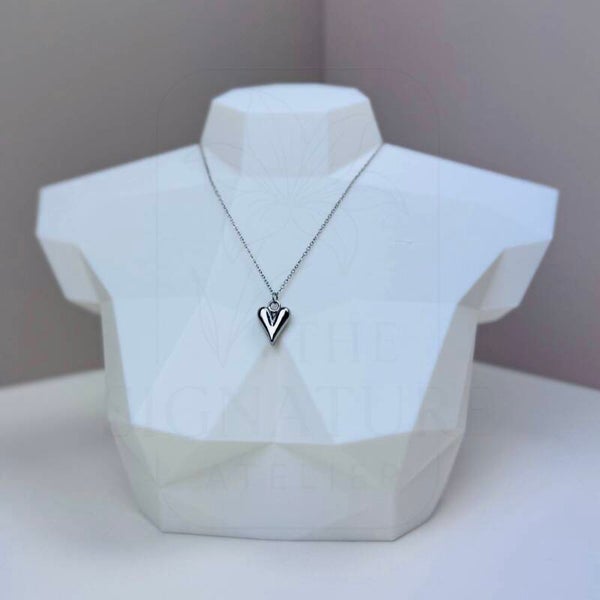 RVS ketting zilver | Hart