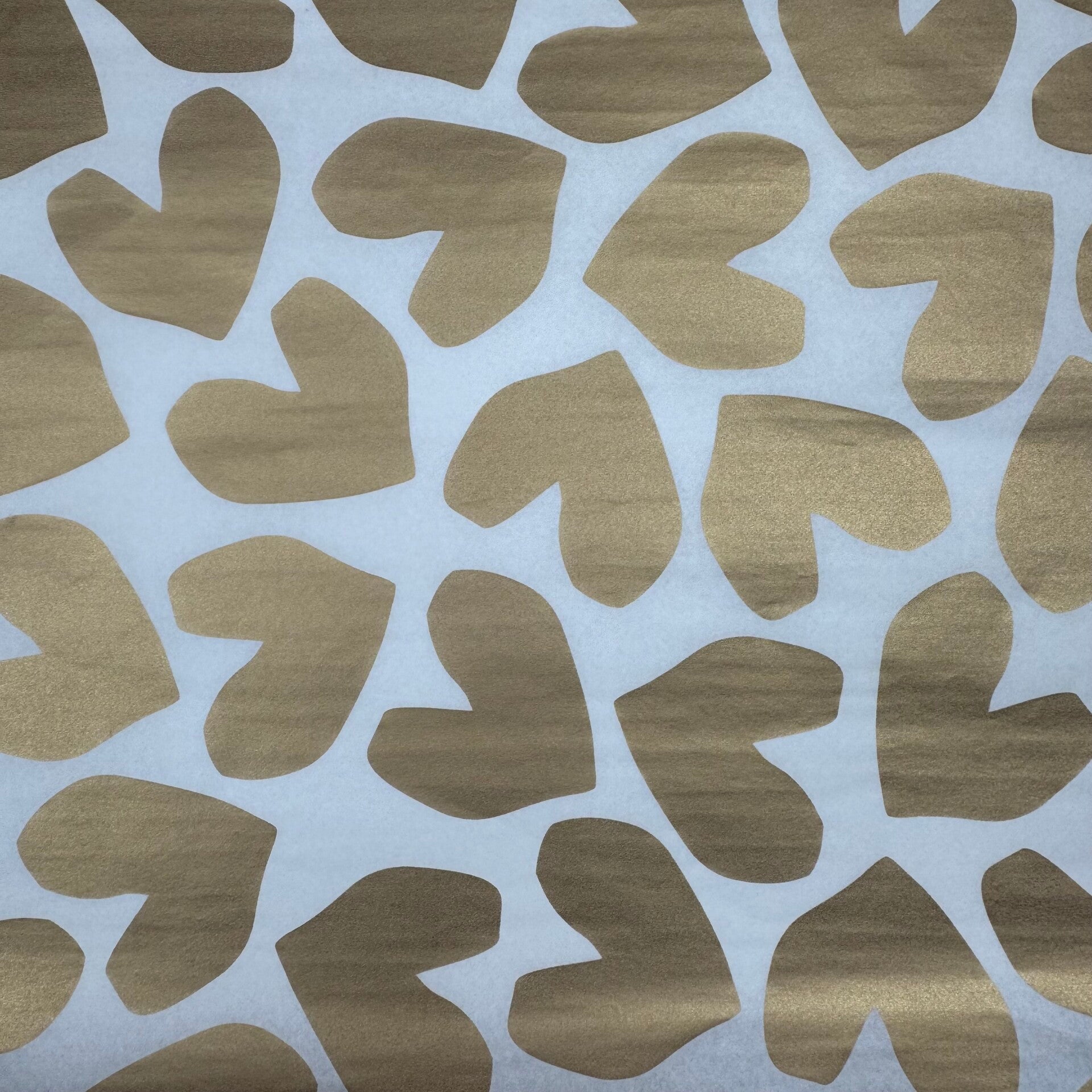Zijdepapier | 50cm x 70cm | xxl harten goud