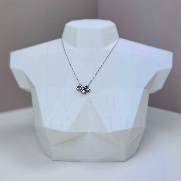 RVS ketting zilver | Initialen