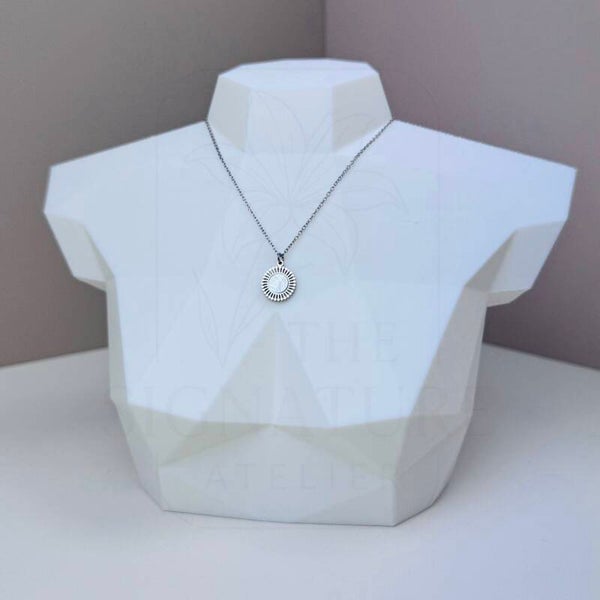 RVS ketting zilver | Schelp cirkel
