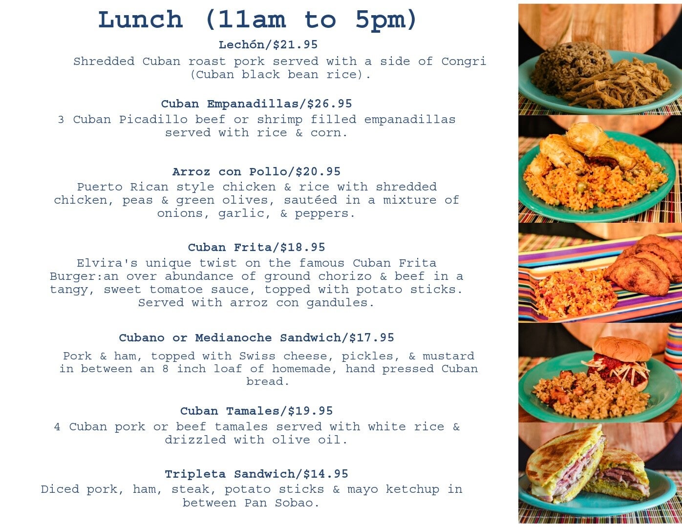 Monday Menu Ordering