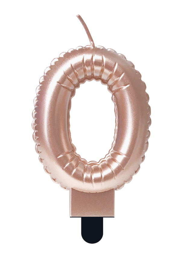 Foil balloon candle rose - 0