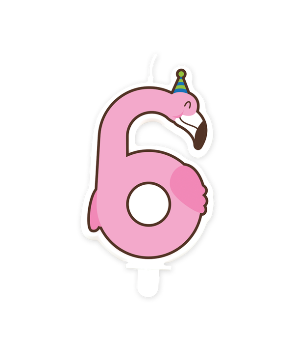 Kaarsje Flamingo
