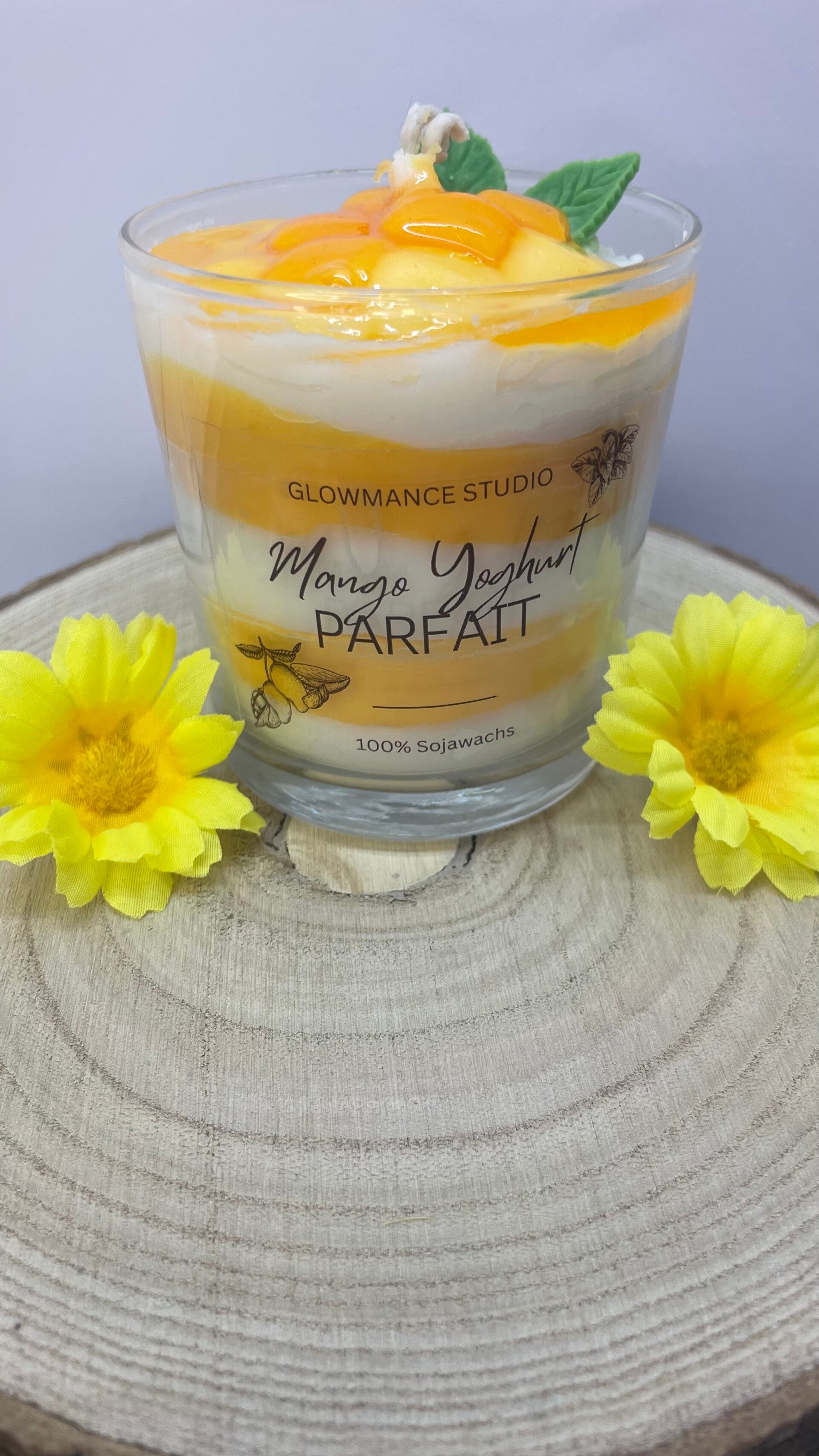 Mango Joghurt Parfait Kerze