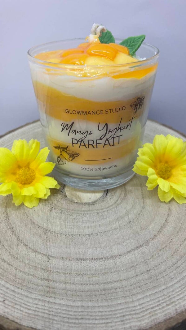 Mango Joghurt Parfait Kerze