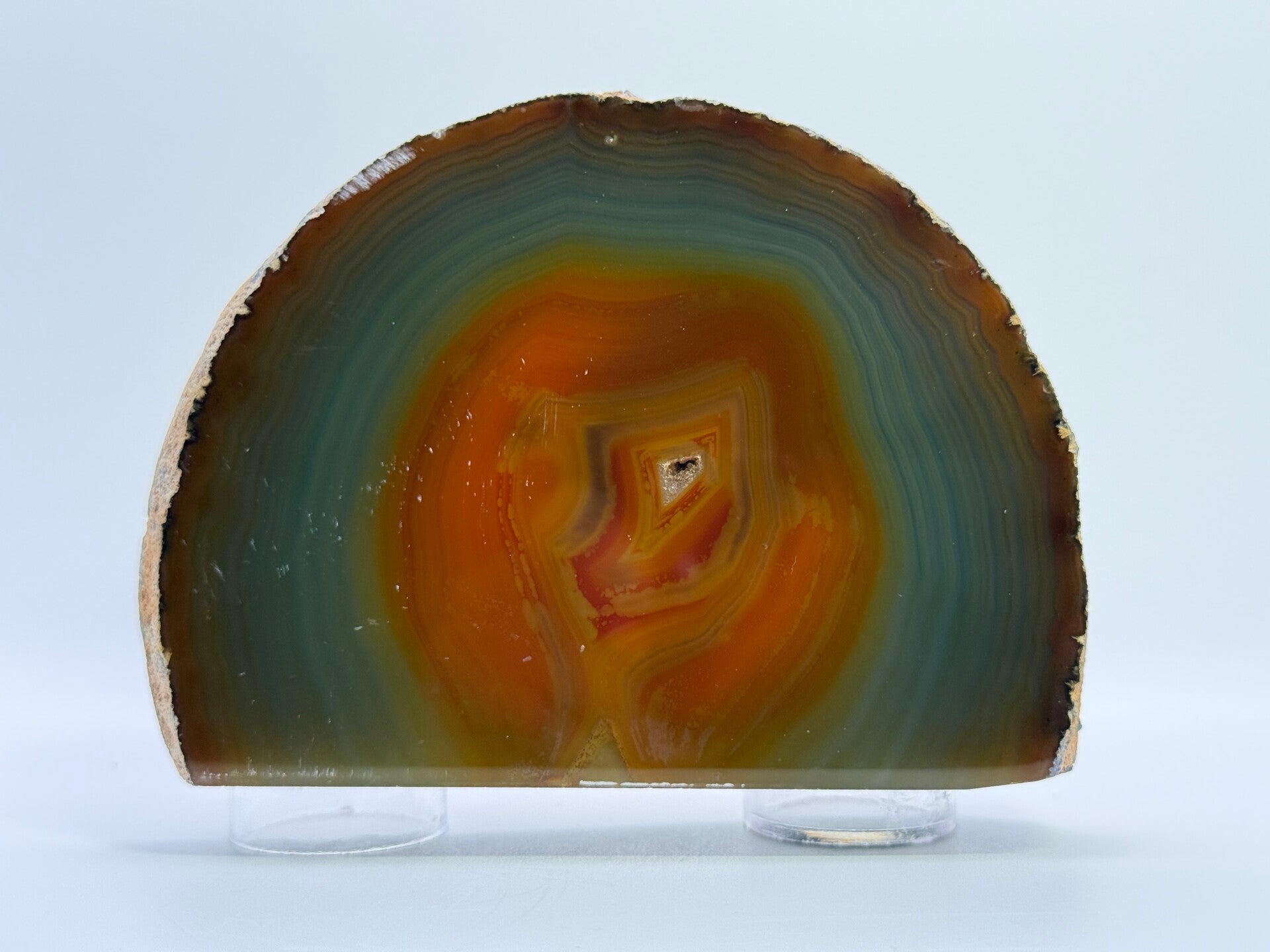 Agaatblok dik oranje