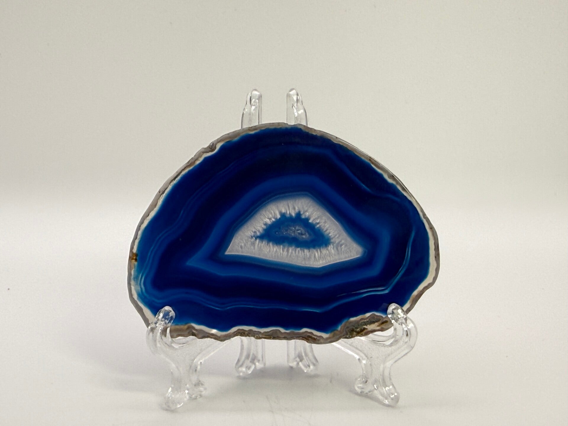 Agaatschijf blauw mini
