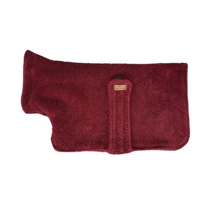 Hondenbadjas voor Teckel /Dachshund Bordeaux - FIFI's DOG FASHION - Fifi's Chill Collection